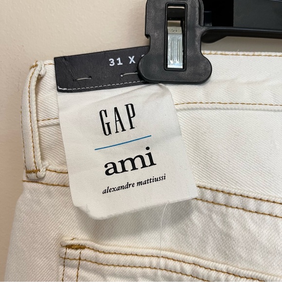 NWT GAP X Ami Alexandre Mattiussi Ivory Denim Jeans - Picture 6 of 15
